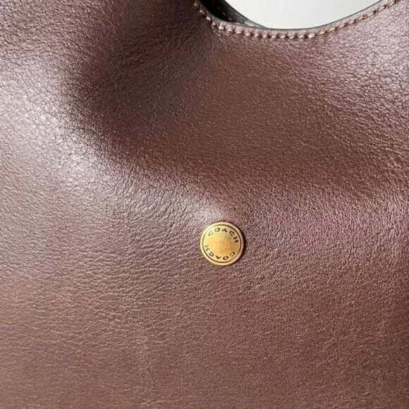 Coach Dark Brown Leather Shoulder Bag🐋🦈 - Picture 6 of 6